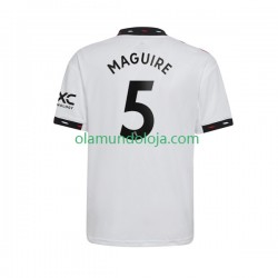 Camisola Manchester United Harry Maguire 5 Homem Equipamento Segundo 2022-2023 Manga Curta